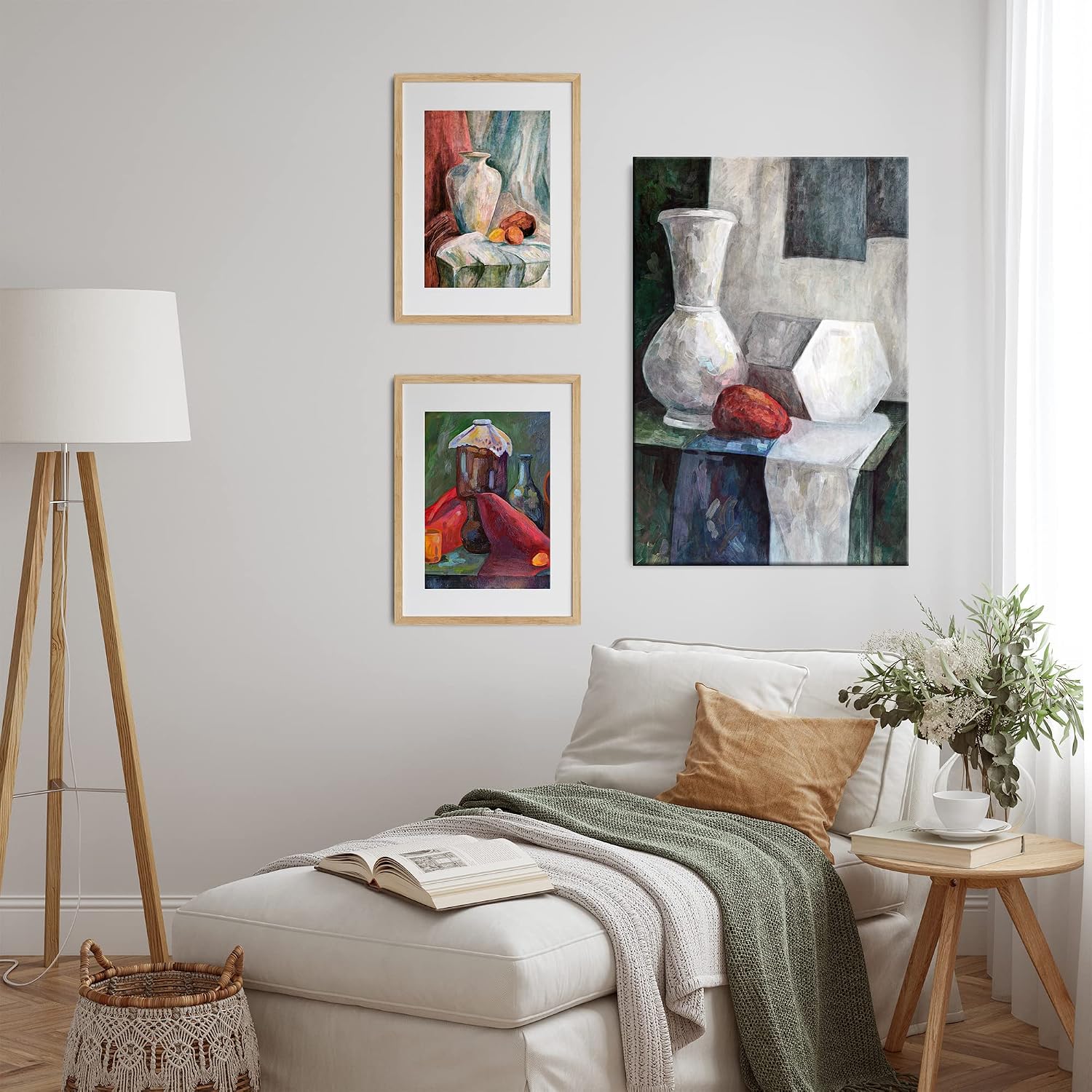 Centurion DLX Acrylic Primed Linen Stretched Canvases - 1.5' Deep Acrylic Primed Linen Canvas for Artists, Acrylics, Painting, Professionals, & More! - [3 Pack - 24x48]