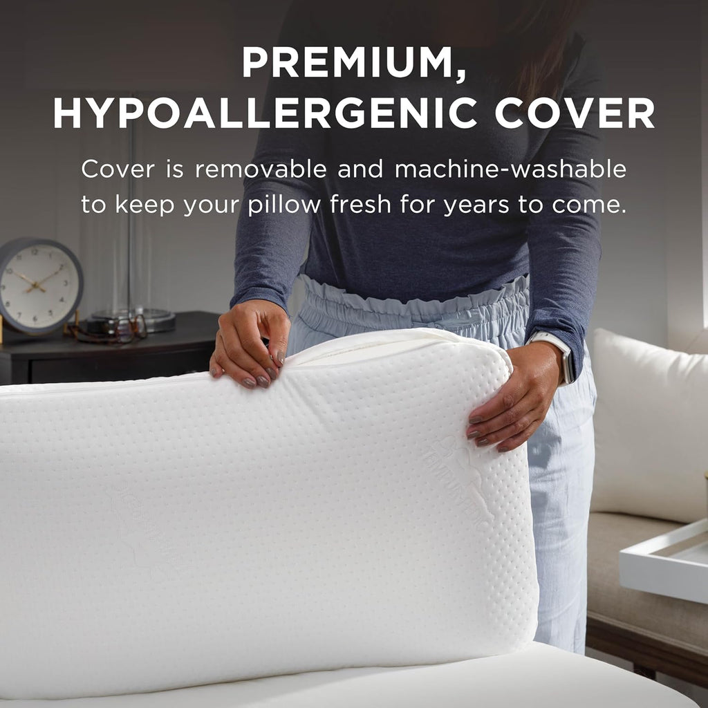 TEMPUR-Pedic TEMPUR-Symphony Pillow, Standard-2-Pack, Standard, White 2 Count