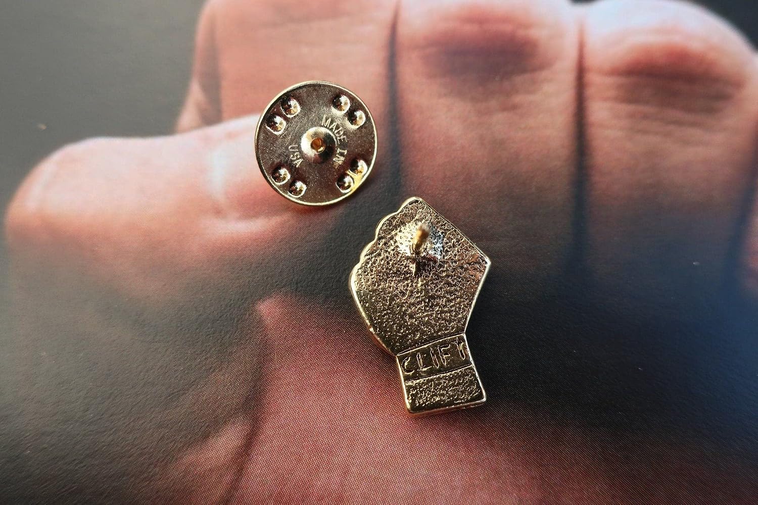 Jim Clift Design Civil Rights Gold Lapel Pin