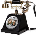 FiayaCom Video Audio Guest Book Wedding Phone,1080P HD Video Phone Guestbook, Preserve Your Special Occasions, Ideal for Wedding Bridal Shower, Birthday, Graduations, Baby Shower(Retro Black)