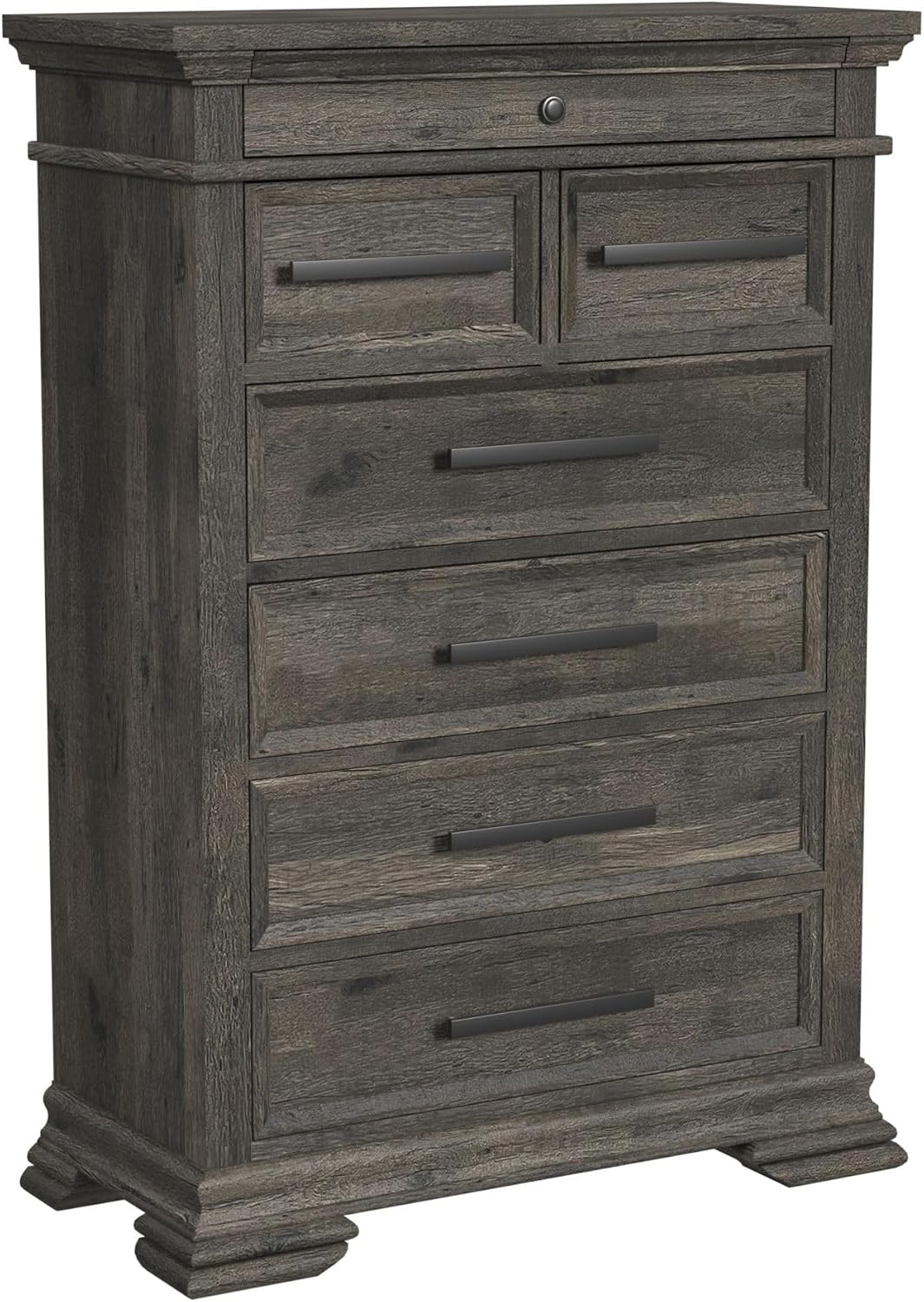Picket House Hyde Full Sleigh Storage 3PC Bedroom Set in Charcoal