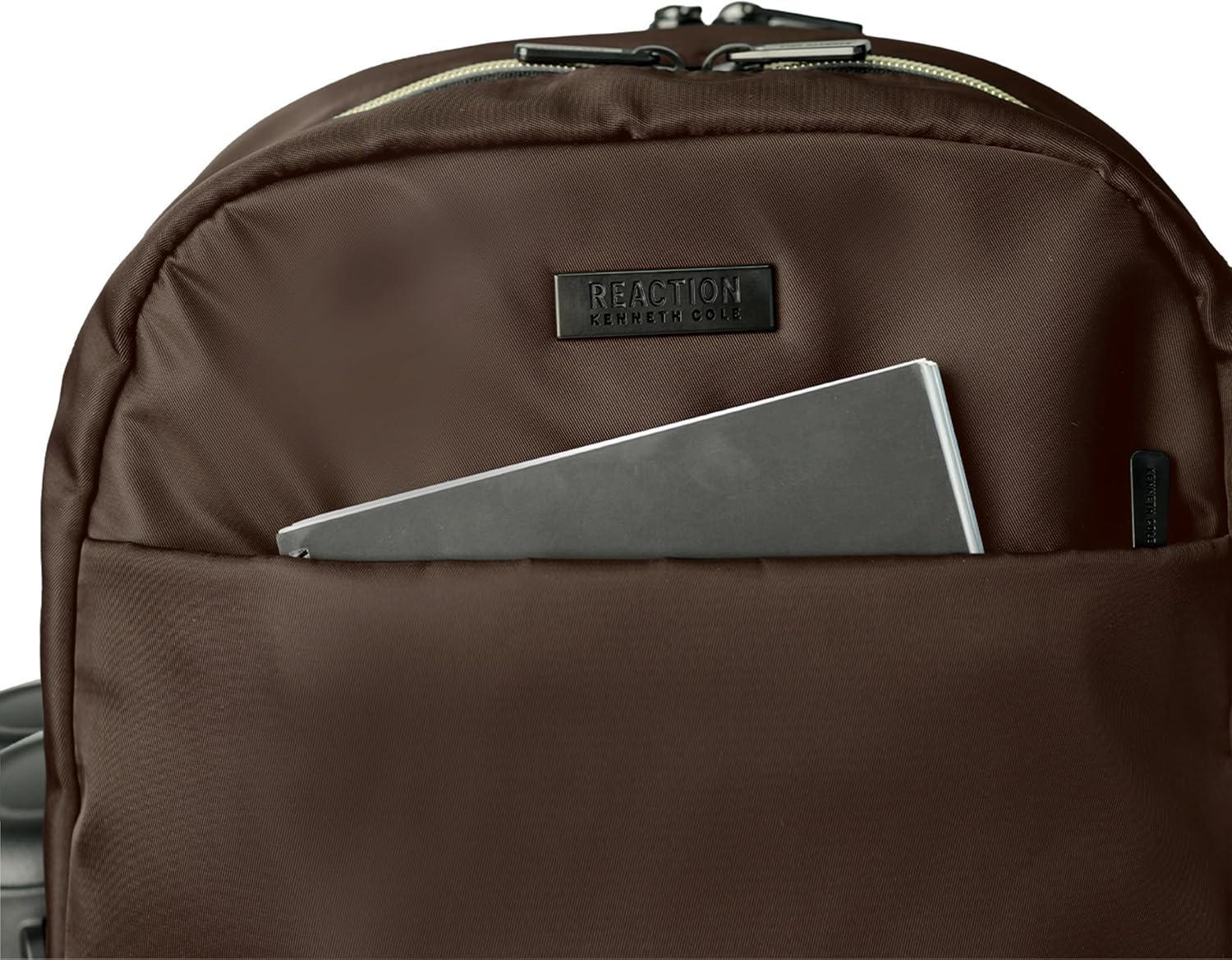 Kenneth Cole REACTION Madison Square Lightweight Hardside Chevron Expandable Spinner Luggage, Chocolate Brown, 2-Piece (20' Carry On + Sophie Backpack)