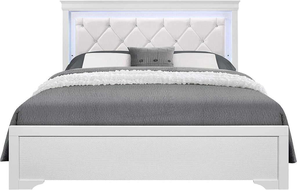 White Full 5PC Bedroom Set