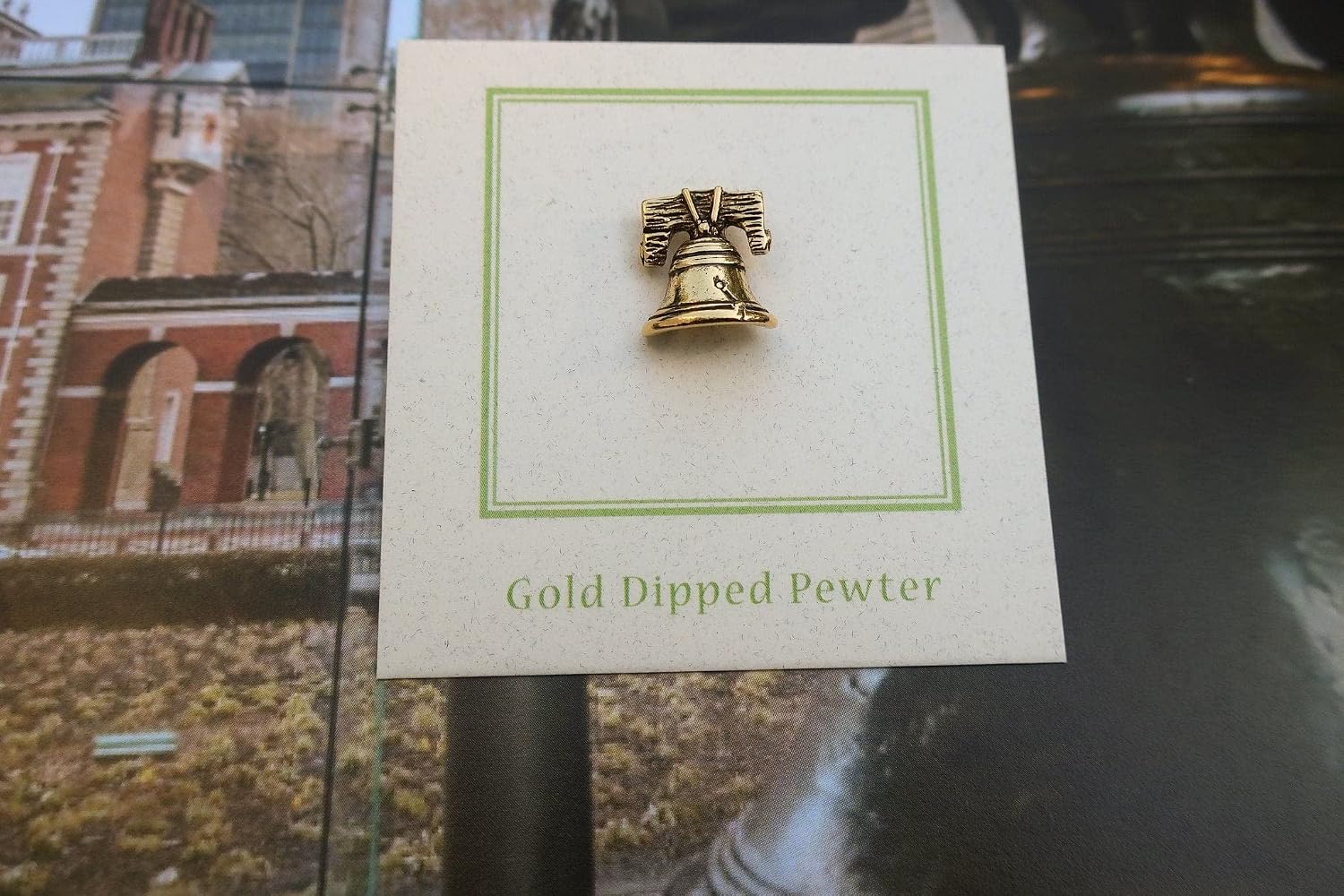 Jim Clift Design Liberty Bell Gold Lapel Pin