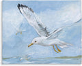 Stupell Industries Scenic Seagulls Flying Canvas Wall Art Design by Susan Winget, 48 x 36