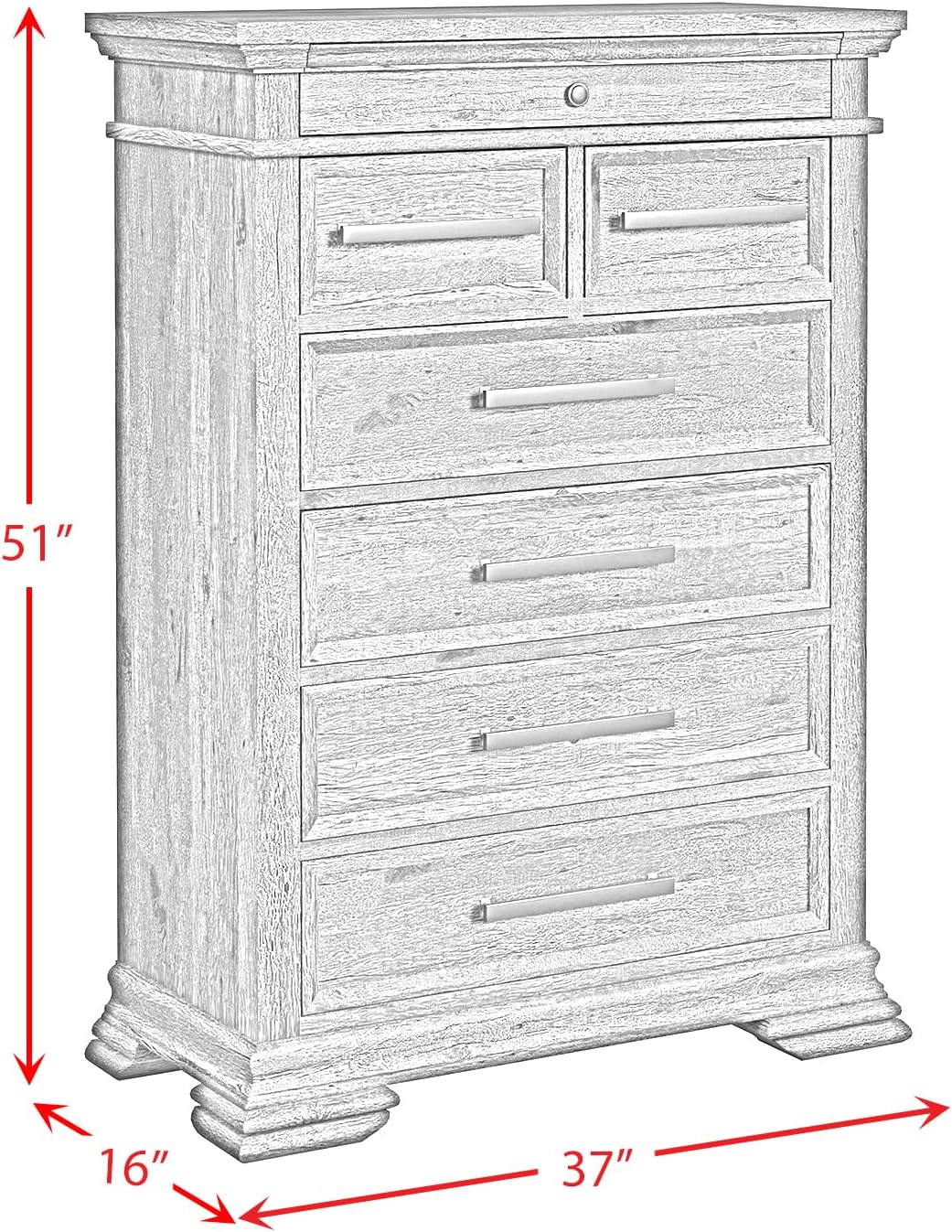 Picket House Hyde Full Sleigh Storage 3PC Bedroom Set in Charcoal