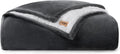 UGG Nita Twin Blanket, Plush Soft Twin XL Fuzzy Blanket for Bed or Oversized Throw for Couch, Cozy Bedding, Luxury Bedroom Decor, 66-inch x 90-inch, Charcoal Grey