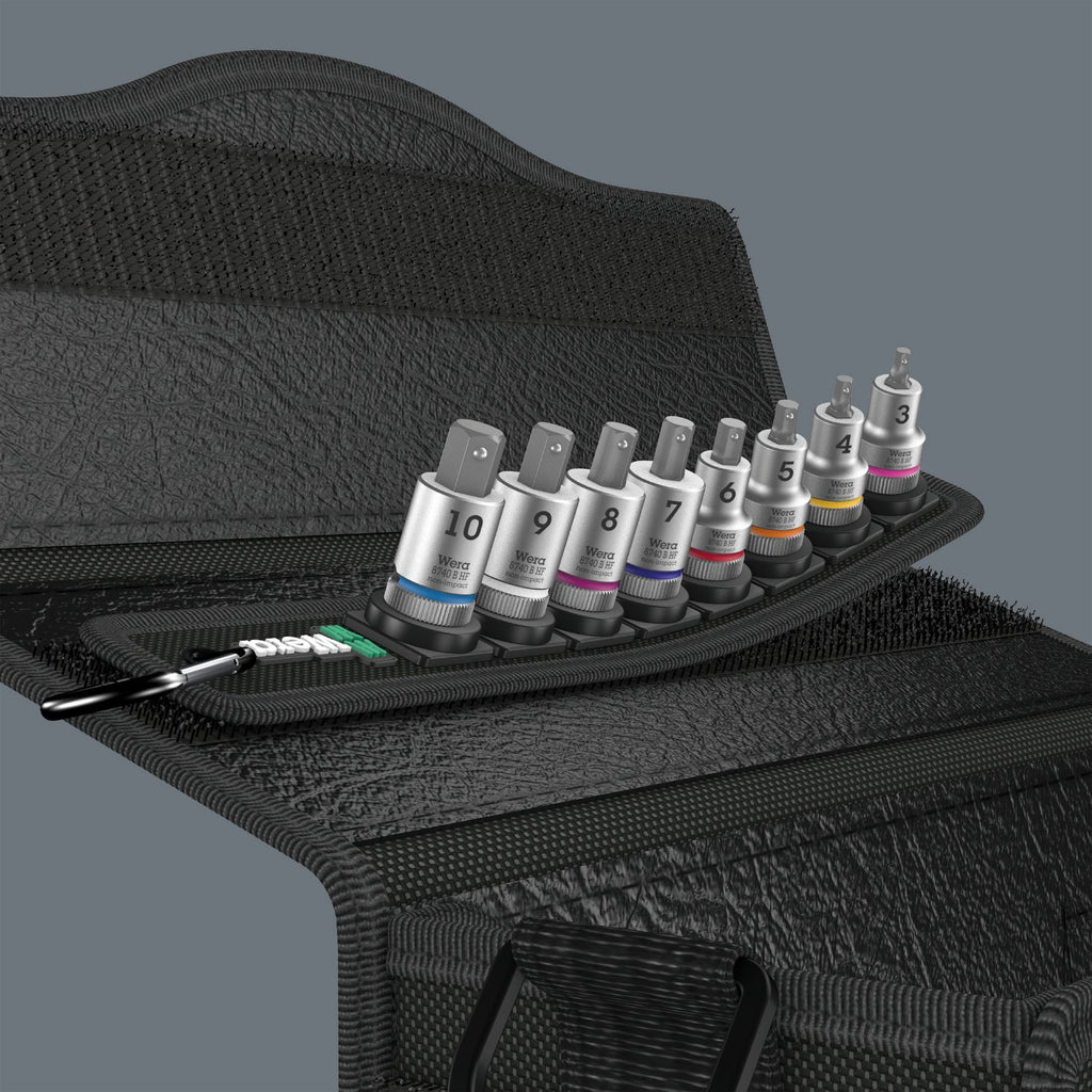 Wera 05003971001 Belt B 2 Zyklop In-Hex-Plus bit socket set with holding function, 3/8' drive, 8 pieces