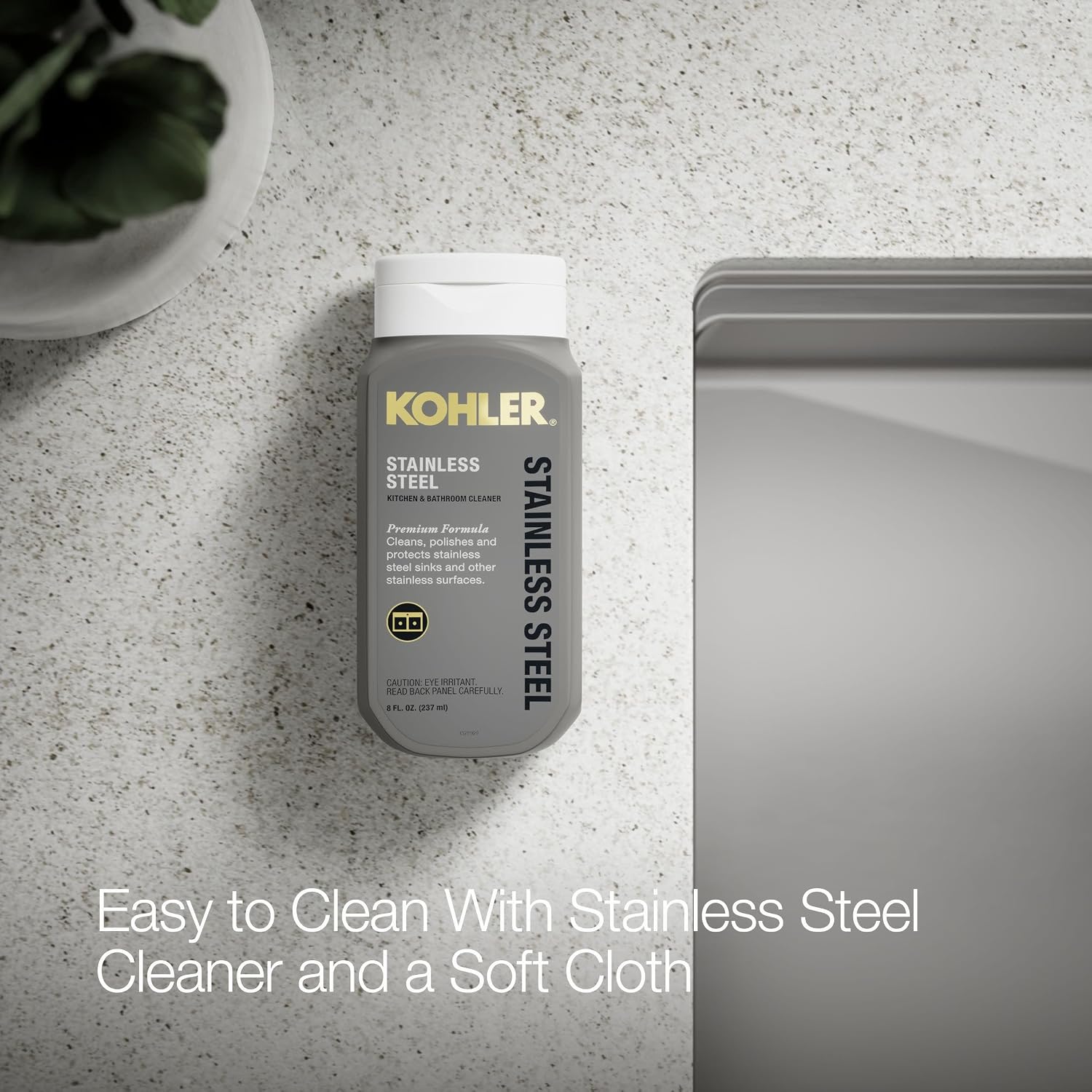 Kohler 33655-PC-NA Strive® 29-1/2' undermount single-bowl farmhouse workstation kitchen sink, Stainless Steel