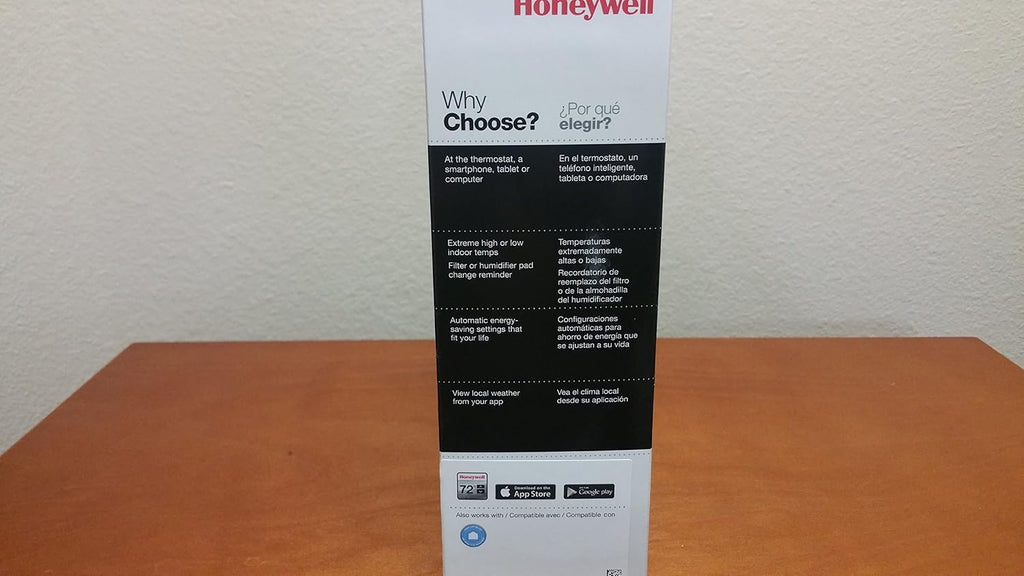Honeywell Wi-Fi 7-Day Programmable Touchscreen Thermostat - RTH8580WF, 'Requires C Wire'