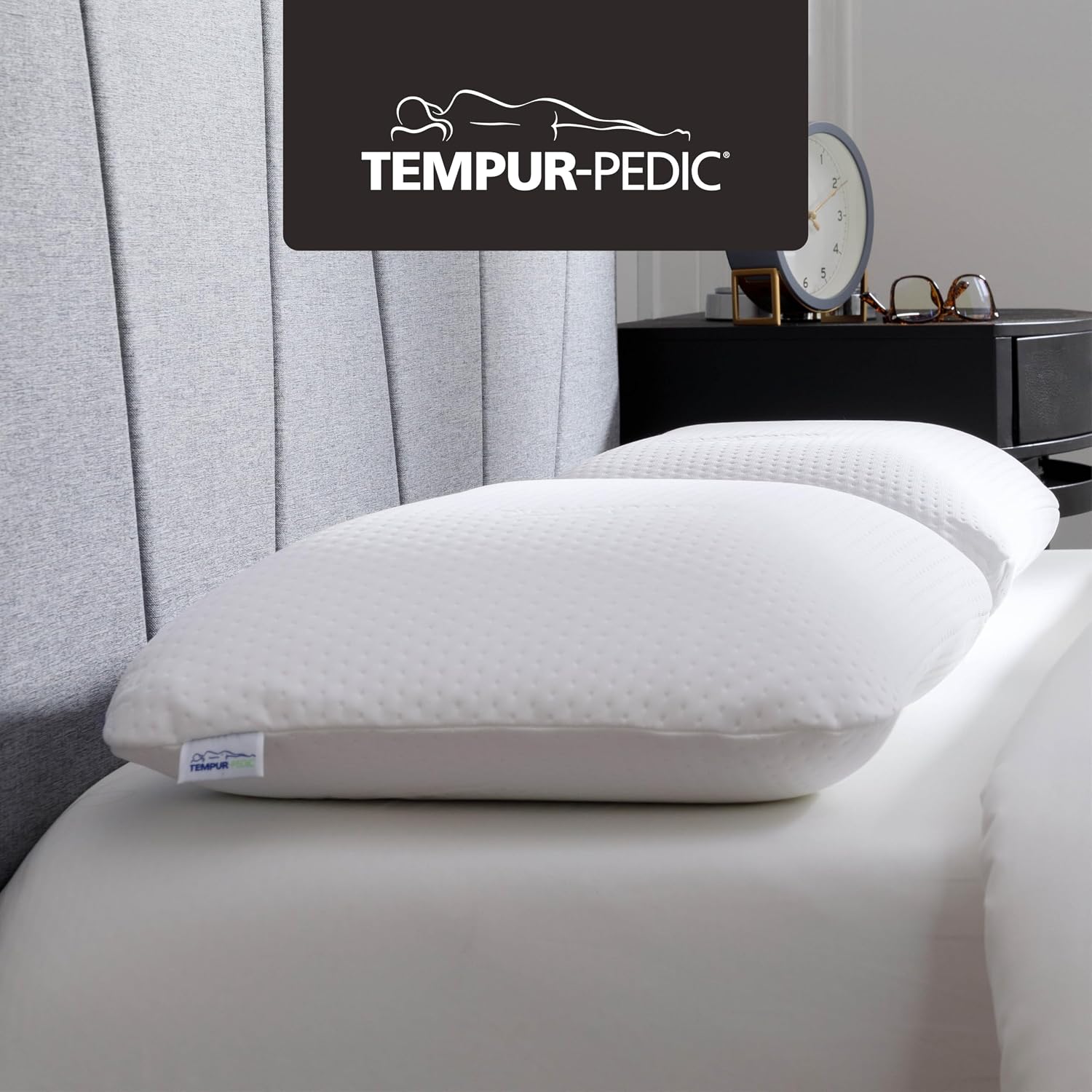 TEMPUR-Pedic TEMPUR-Symphony Pillow, Standard-2-Pack, Standard, White 2 Count