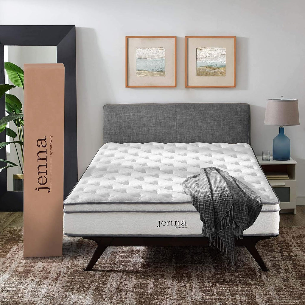 Modway Jenna 8' Innerspring and Memory Foam King Mattress With Individually Encased Coils