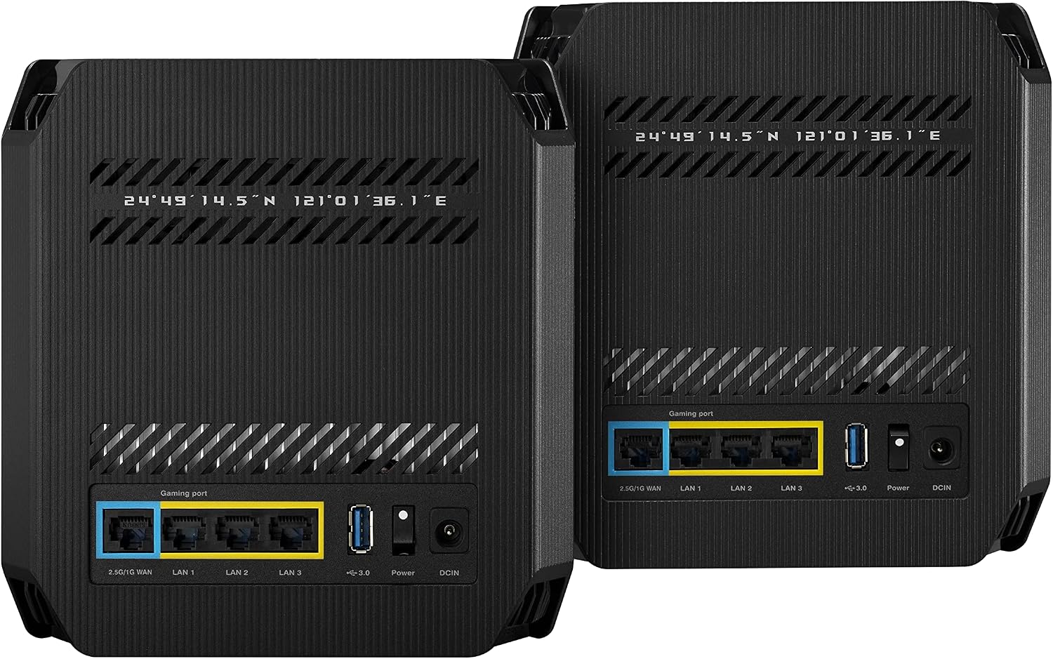 ASUS ROG Rapture GT6 (2PK) AX10000 Tri-Band WiFi 6 Gaming Mesh System, Covers up to 5,800 sq ft, 2.5 Gbps Port, Triple-Level Game Acceleration, UNII 4, Free Lifetime Internet Security, Black