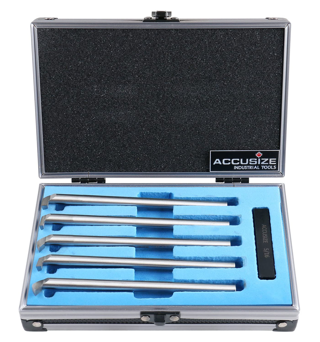 Accusize Industrial Tools 5/16'' 6 pcs Hss Internal Threading and Boring Tool Set, 2663-2002