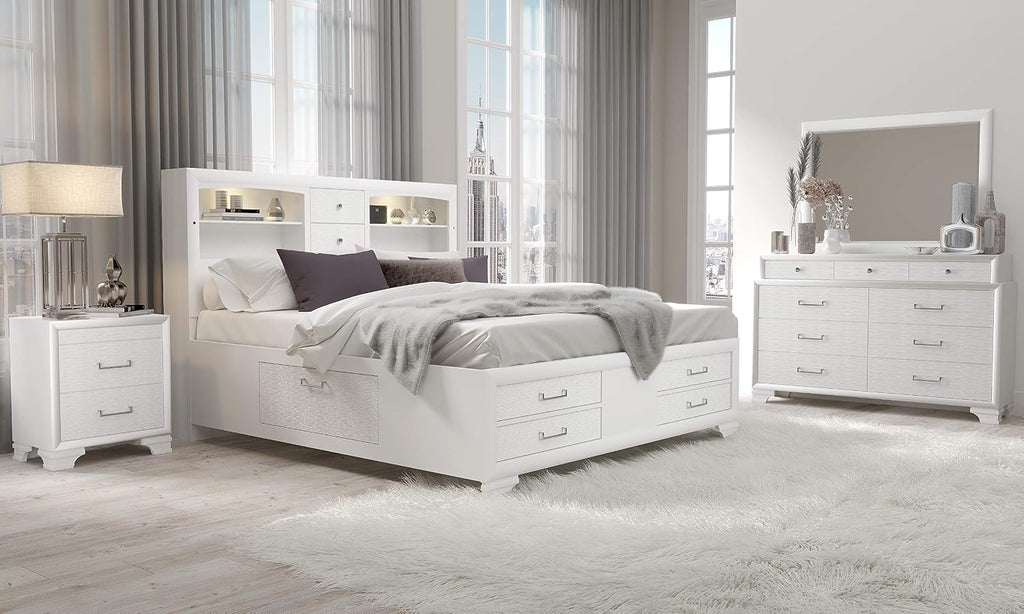 White 5PC Full Bedroom Set