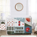 Sweet Jojo Designs American Football MVP Boy Baby Crib Bedding Set Infant Nursery Room BreathableBaby Breathable Mesh Crib Liner Blanket Fitted Sheet Skirt Diaper Stacker 6p Vintage Helmet Sport Theme