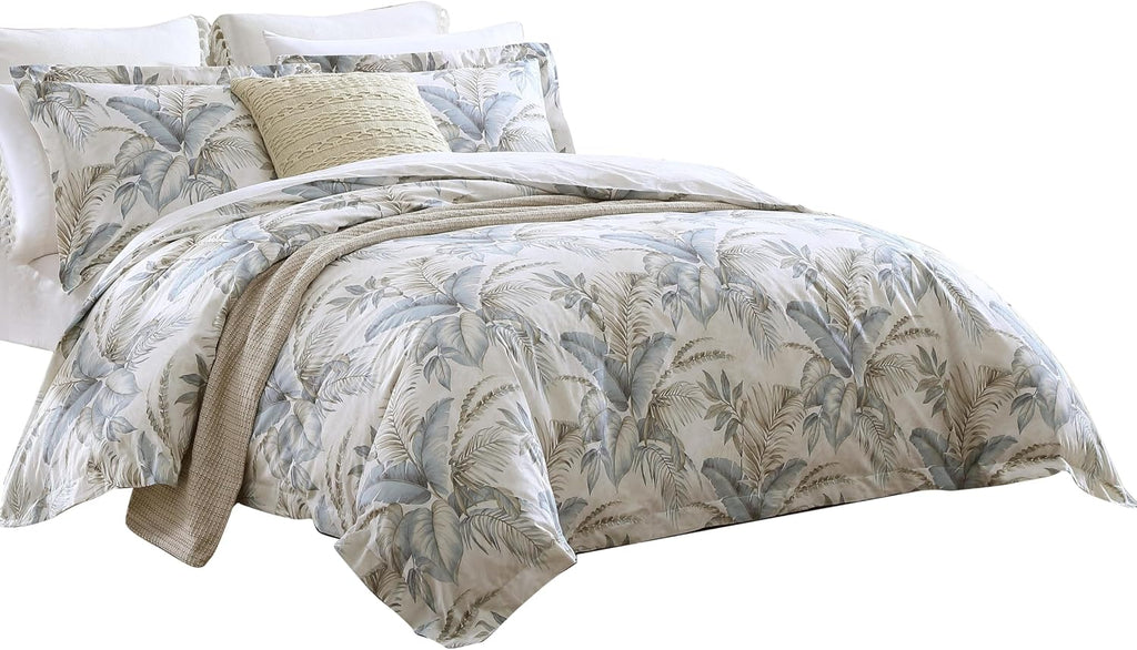 Tommy Bahama - King Comforter Set, Soft Woven Bedding with Matching Pillowcases, Medium Weight for Year Round Comfort, 3 Piece Bed Set (Bakers Bluff Blue)