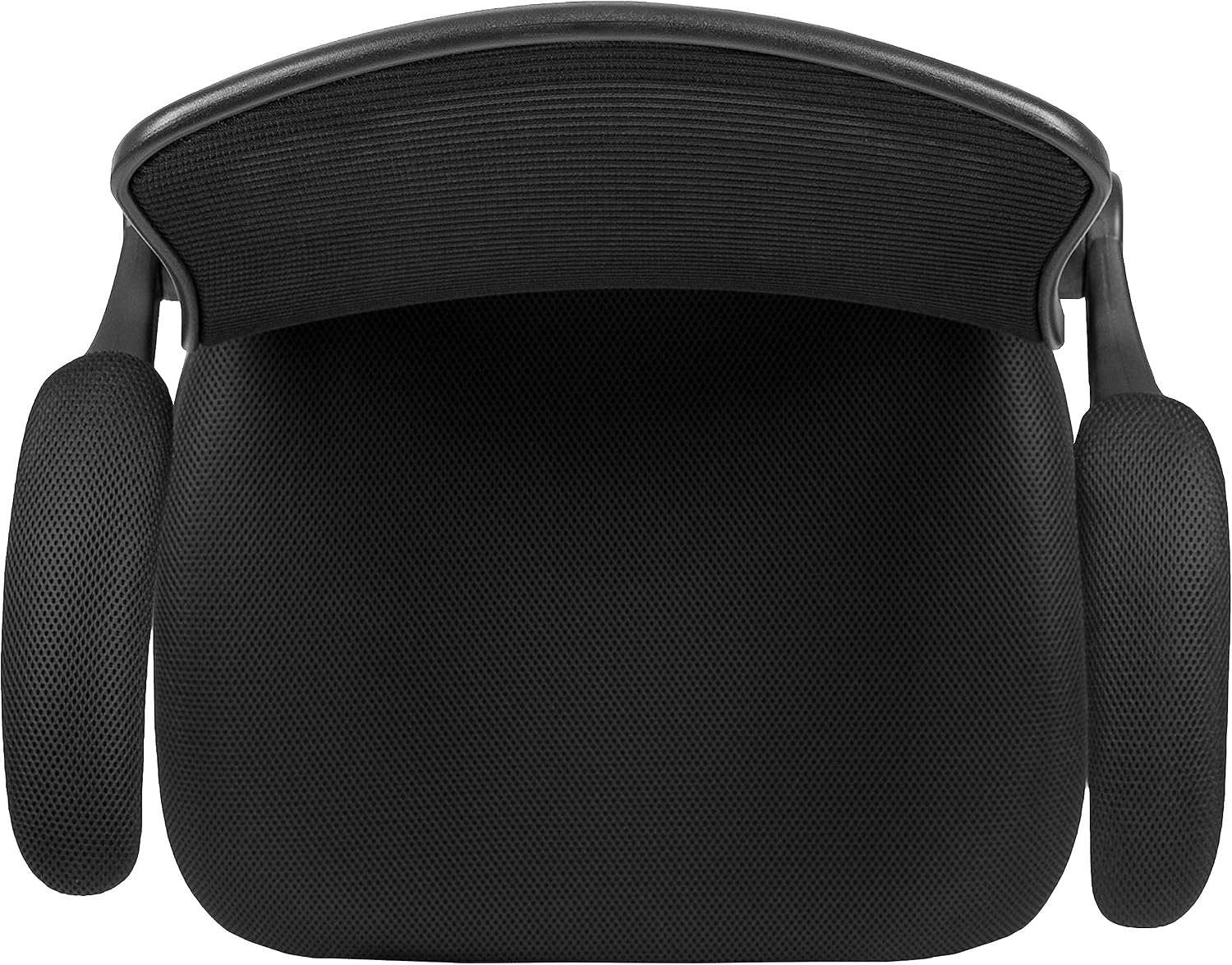 Flash Furniture Kelista Mid-Back Swivel Office Chair with Adjustable Seat Height, Ergonomic Mesh Desk Chair with Flip-Up Armrests, Black