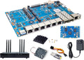 Banana Pi BPI-R4 Pro 8X/4E WiFi 7 Wireless Dual-Band WiFi Router Board OpenWRT, MediaTek MT7988A30K DMIPS SoC - 2X 10GbE SFP&RJ45, 4X 2.5GbE LAN for NAS Smart Home Gateway (Bundle3, 8X)