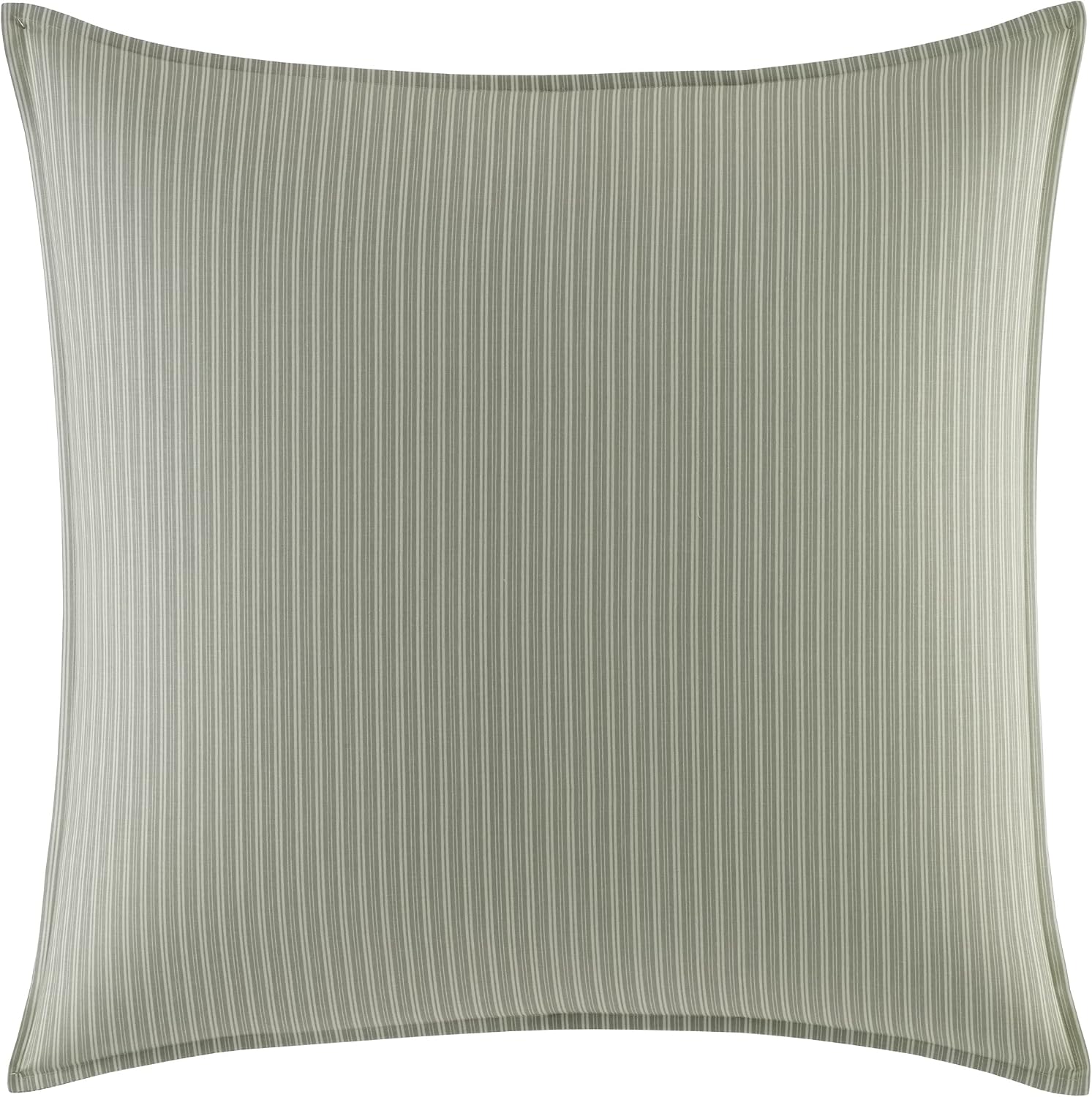 Laura Ashley Home - King Duvet Cover Set, Reversible Cotton Bedding, Includes Matching Shams with Bonus Euro Shams & Throw Pillows (Natalie Green, King)