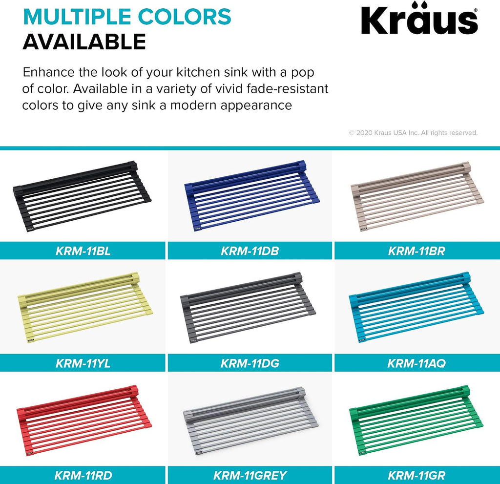 KRAUS Kore 36-Inch Farmhouse Workstation 16 Gauge Single Bowl Stainless Steel Kitchen Sink with Accessories, KWF210-36