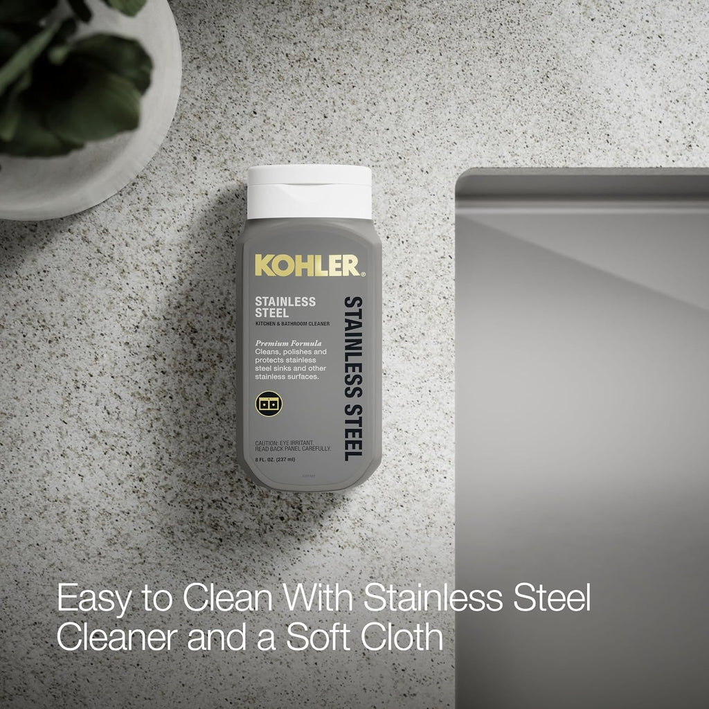 KOHLER Strive 29-1/2' Undermount Double-Bowl Kitchen Sink, Includes Accessories, 16-Gauge Stainless Steel, SilentShield® Sound Absorption, K-33154-NA