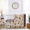 Sweet Jojo Designs 4-Piece Baby Crib Bedding Set (Western Cowboy Print) for Boys, Infants/Nursery incl. Blanket, Fitted Sheet, Skirt, Diaper Stacker (Country, Farm, Horse Ranch, Wild West, Southern)
