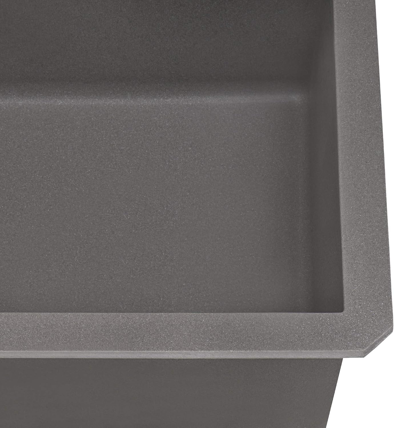 Ruvati 32 x 19 inch epiGranite Undermount Granite Composite Quartz Single Bowl Kitchen Sink - Urban Gray - RVG2033UG