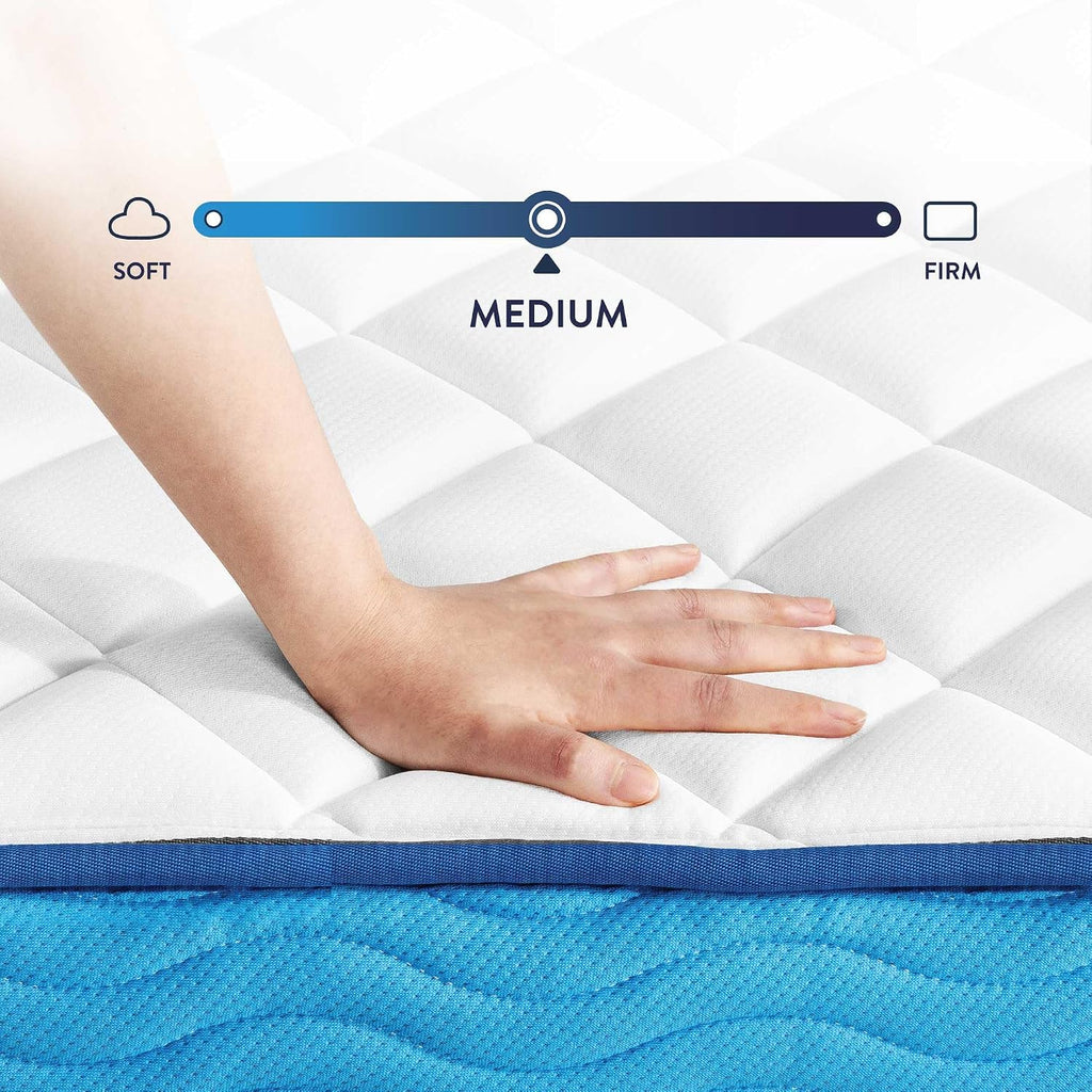 Best Price Mattress 10 Inch Hybrid Mattress, Tight Top, Supportive Foam, Pocketed Coils, Certified Safe Foams & Fabric, Mattress in a Box, Twin