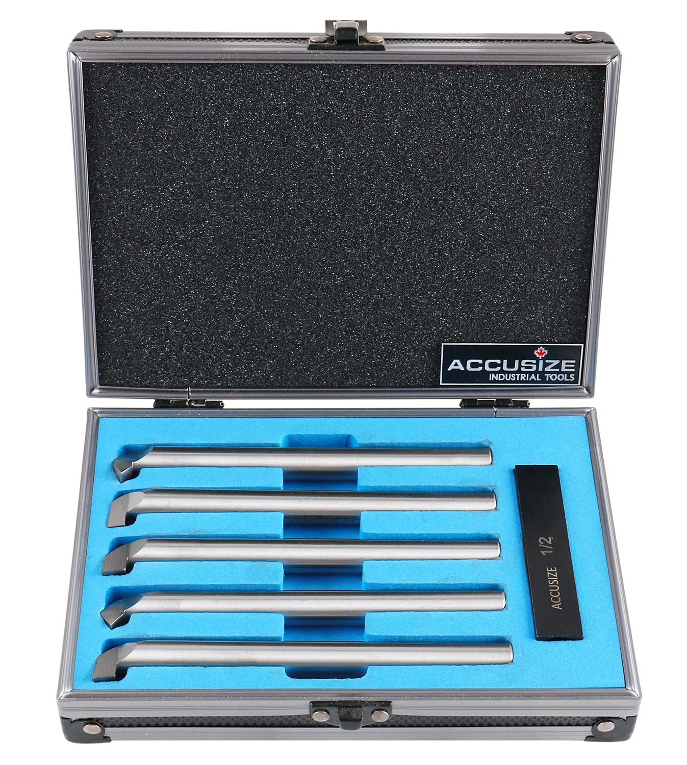 Accusize Industrial Tools 1/2 inch 6 pcs H.S.S. Internal Threading and Boring Tool Set, 2663-2004