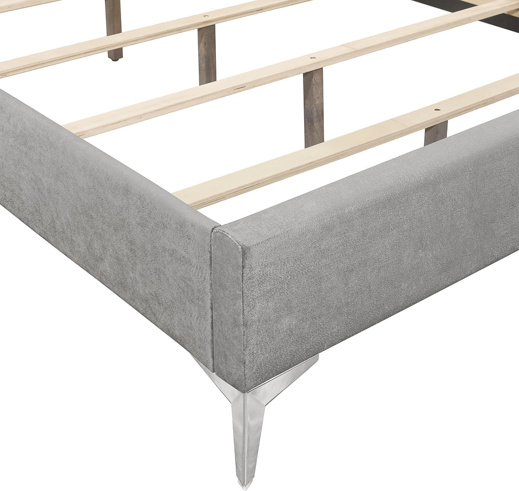 New Classic Furniture Huxley Wood Queen Bed, Gray