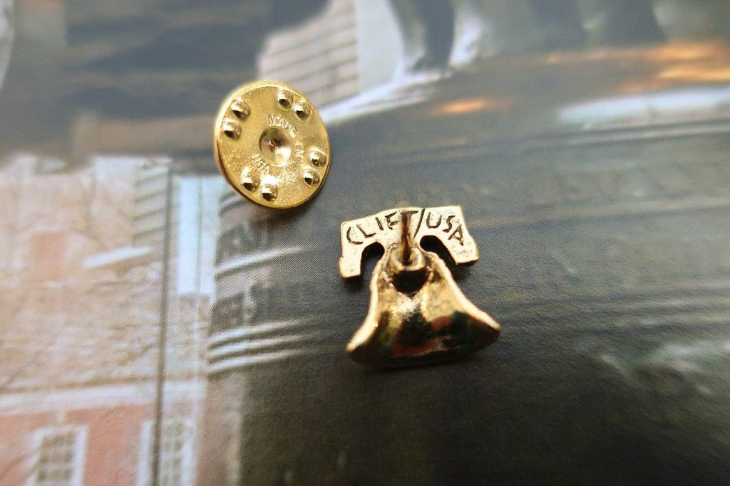 Jim Clift Design Liberty Bell Gold Lapel Pin