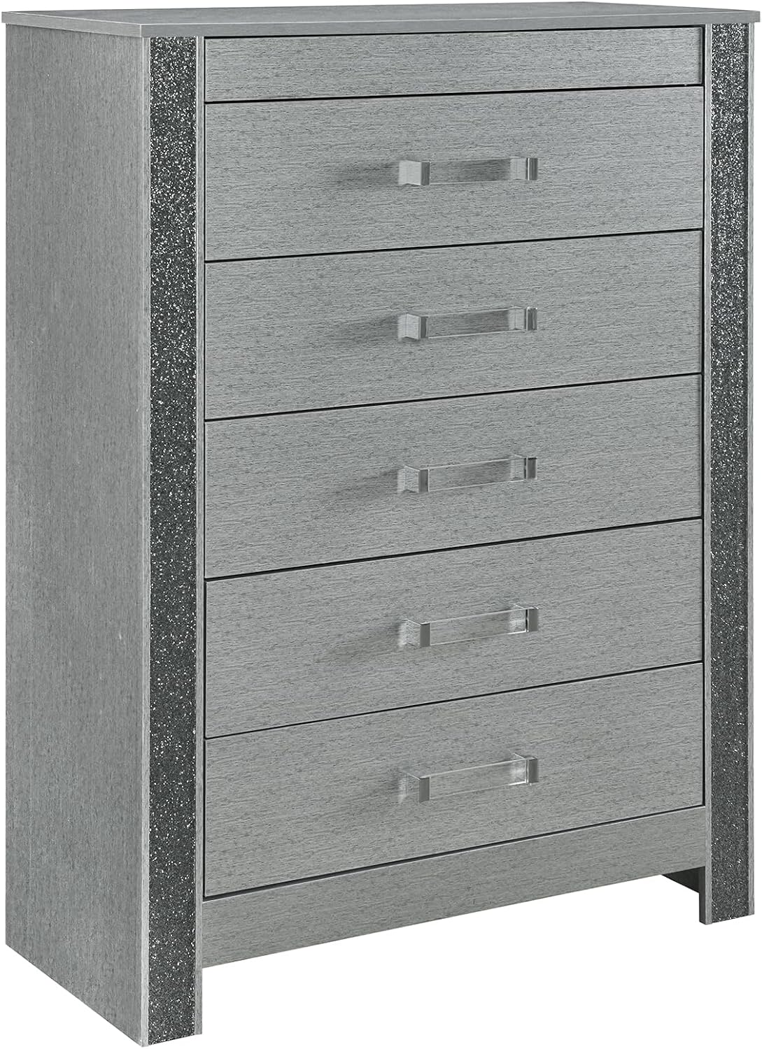 Silver 5PC Full Bedroom Set