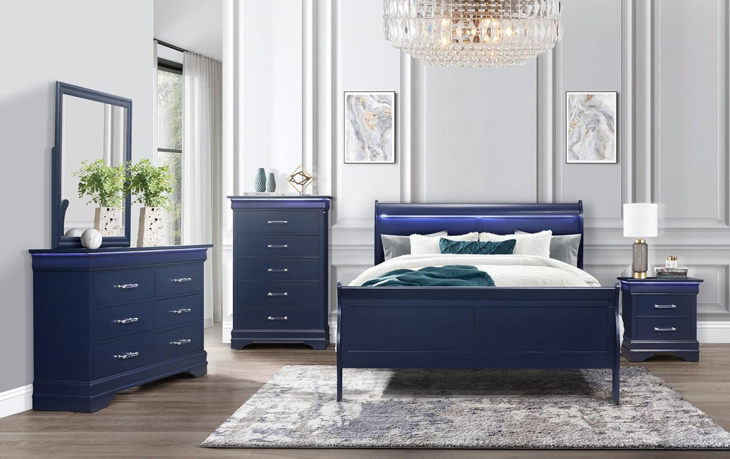 Blue Full Bedroom Set