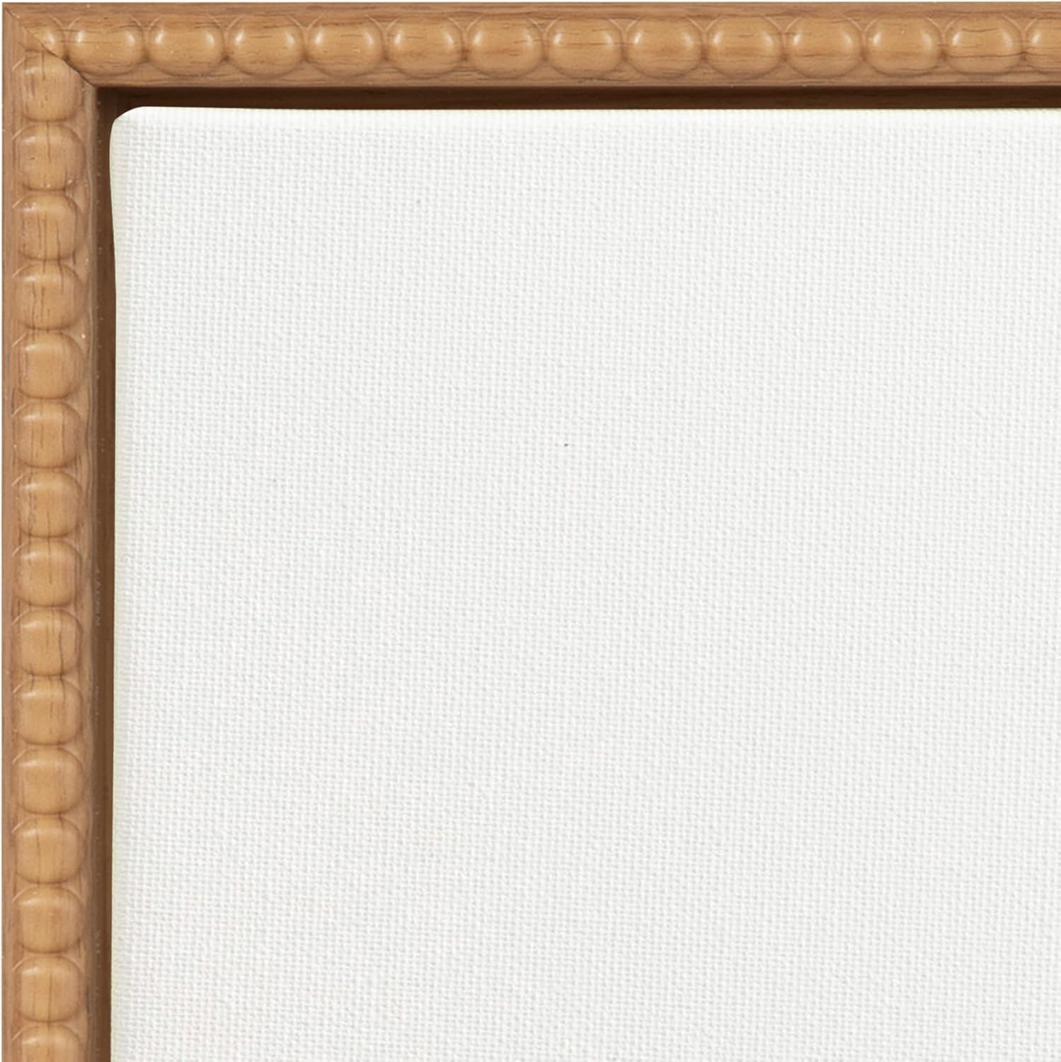 Kate and Laurel Sylvie Blank Framed Canvas Wall Art, 31.5x41.5 Natural Beaded, Vintage Modern Empty Canvas for Paint-Your-Own Art, Ready to Paint Premium Canvas Already Framed