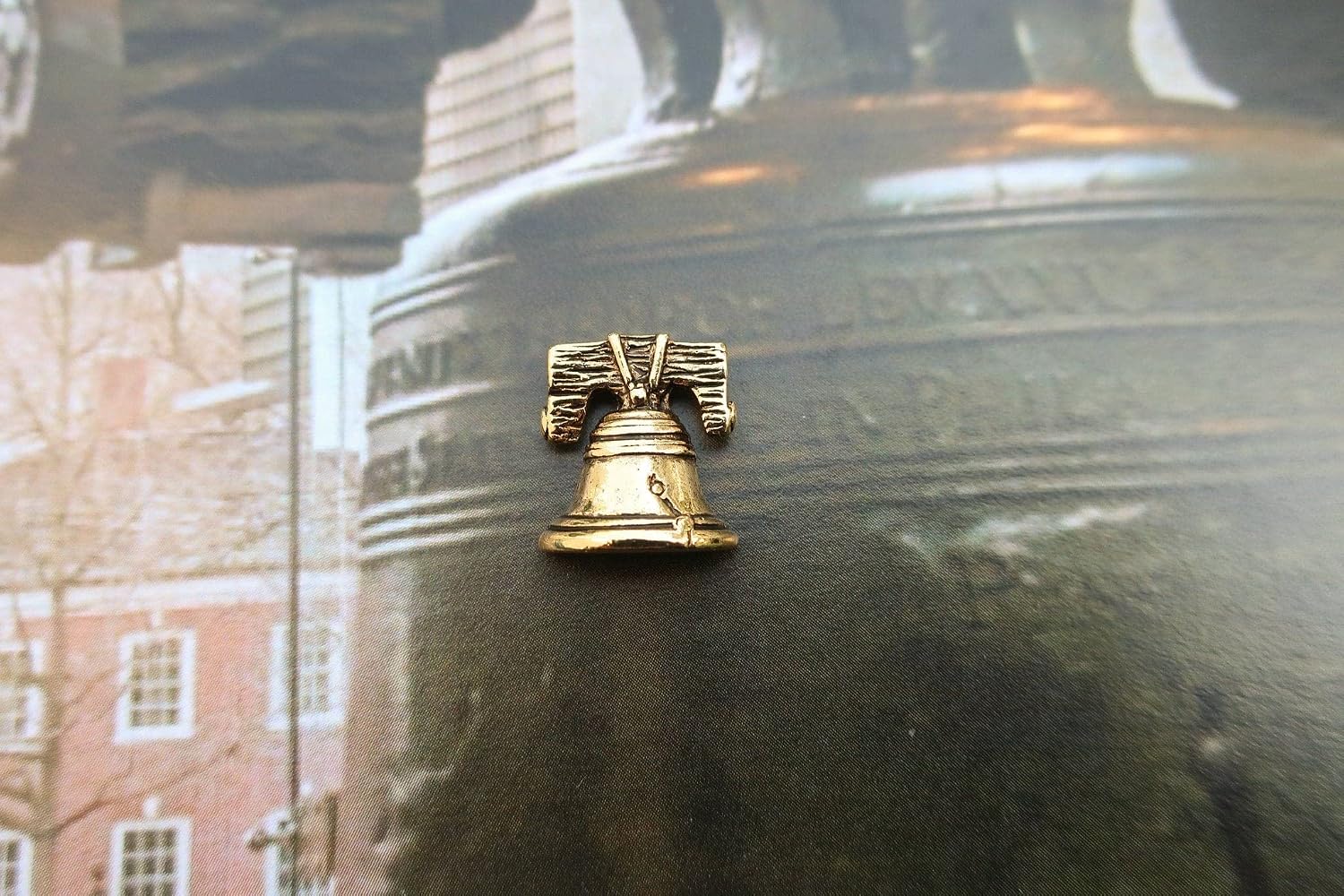 Jim Clift Design Liberty Bell Gold Lapel Pin