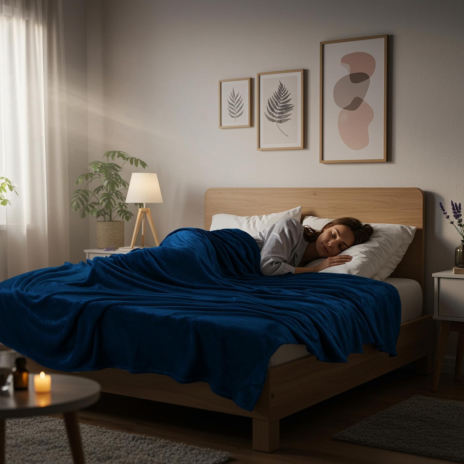 Utopia Bedding Navy 300GSM Fleece Blanket (Twin Size - 60x80 Inch) Luxury Soft Bed Blanket (Bulk Pack of 12)