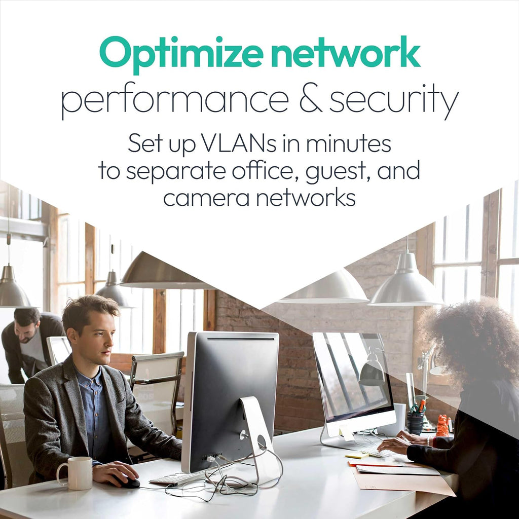 NETGEAR Tri-Band PoE 10 G Insight Manageable WiFi 7 Access Point (WBE750) – 18.4 Gbps Speed (AX18400) - Covers up to 3,000 sq. ft., 256 Client Devices - WPA3 - Power Adapter not Included