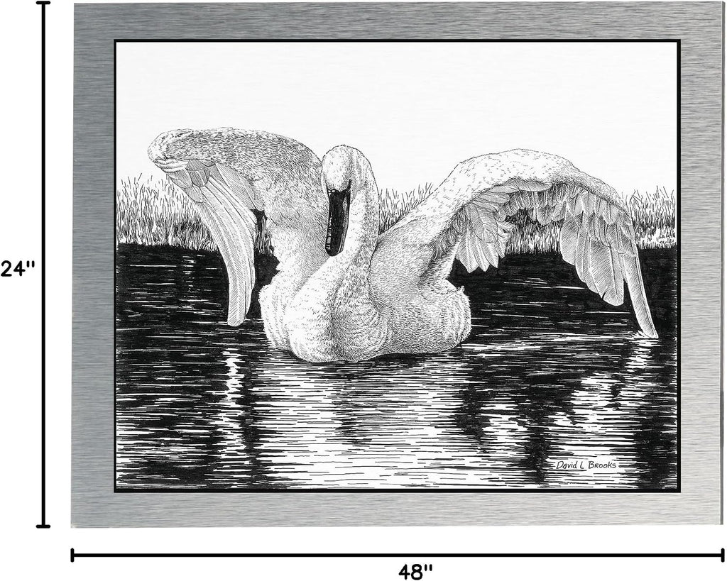 AlumaComp Aluminum Archival Painting & Mounting Panel, 24x48, Double-Sided, 100% Archival, Acid-Free, 4mm Thick, for All Media - Ideal for Professional Photographers, Fine Artists, Graphic Artists