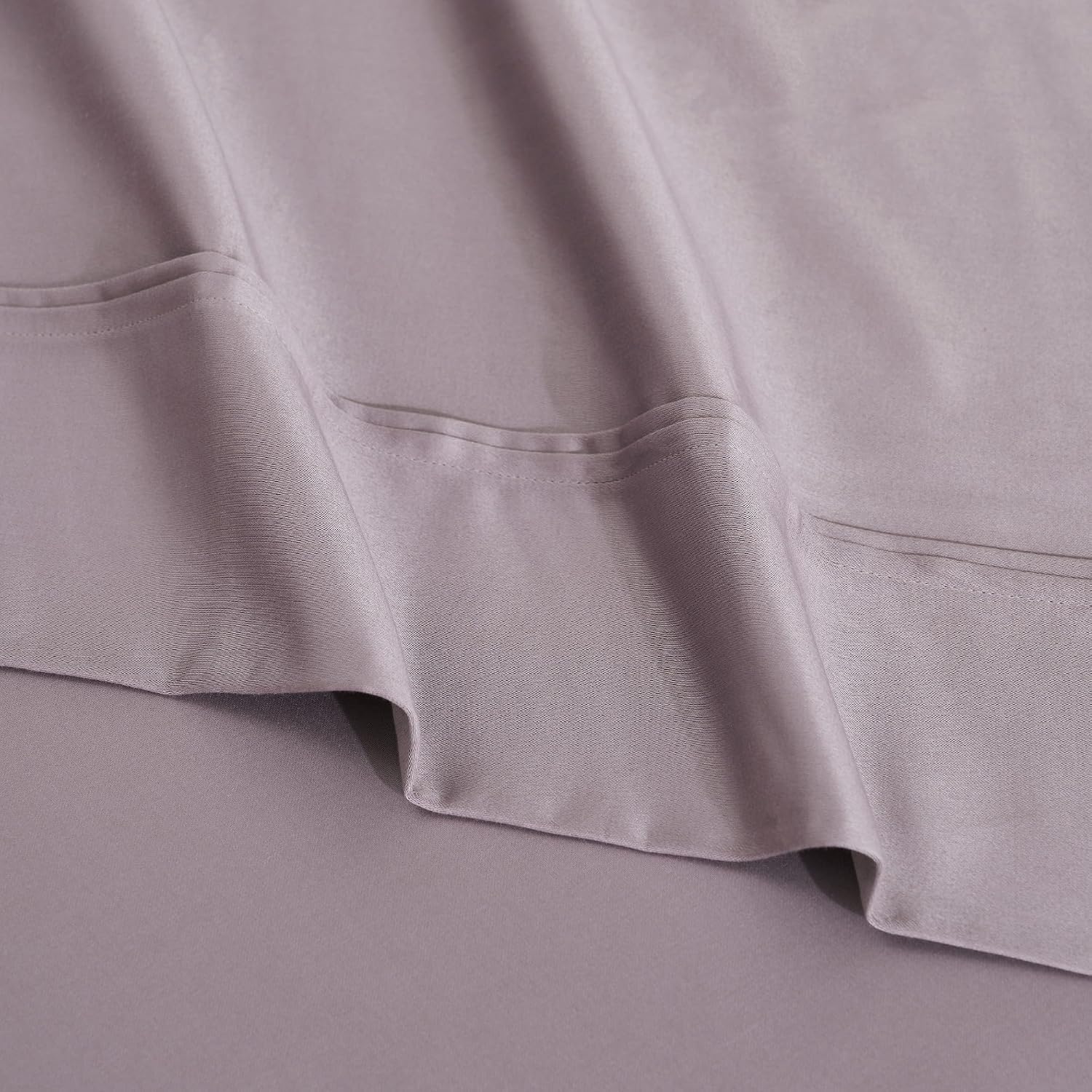 Superior 1200 Thread Count Egyptian Cotton Sheet Set, Bedroom Sheets, Home Essentials, Luxury Bedding, 1 Elastic Deep Pocket Fitted Bed Sheet, 1 Flat Sheet, 2 Pillowcases, California King, Zephyr