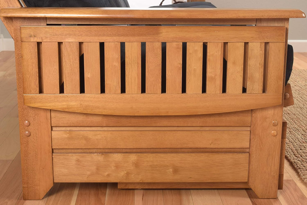 Kodiak Furniture Phoenix Full Size Futon in Butternut Finish with Storage Drawers, Canadian