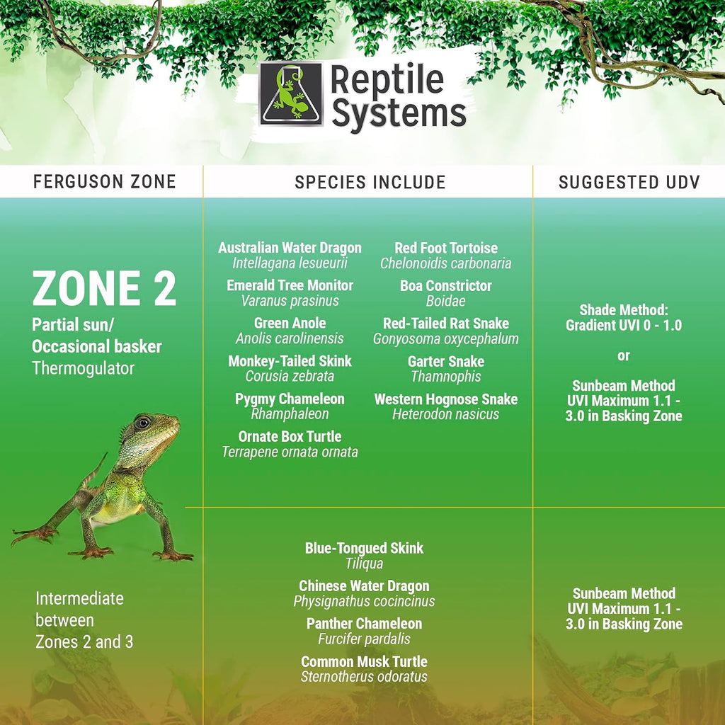 Reptile Systems Eco T5 Unit Zone 2 Reptile Lighting Kit – 36in-39w - Slimline Fixture with HOT5 Lamp, Reflector & Flicker-Free Ballast – Ideal for Terrariums, Chameleons & Geckos