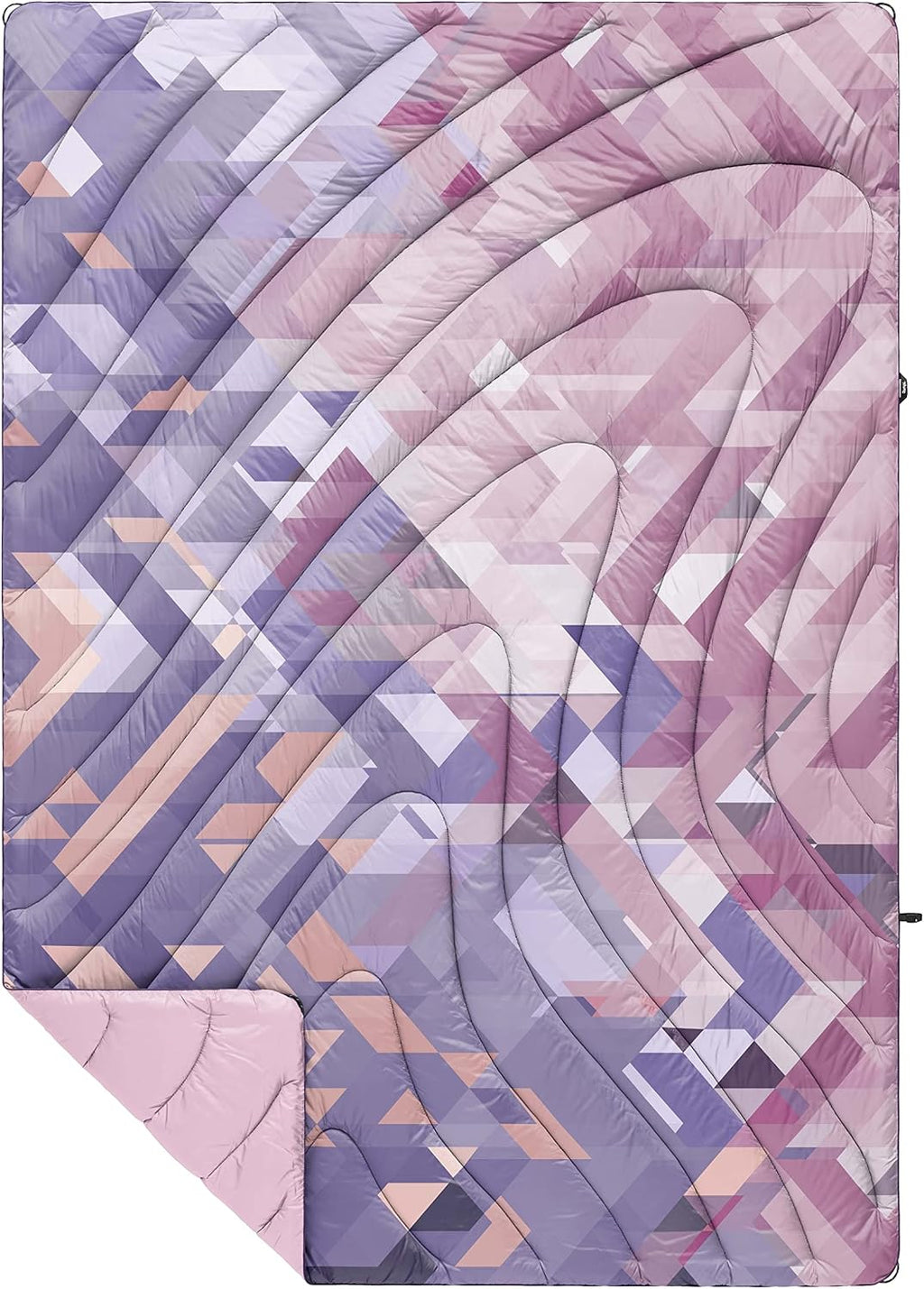 Rumple Original Puffy Blanket for Camping and Outdoors, Original Puffy V1, Geo Rose