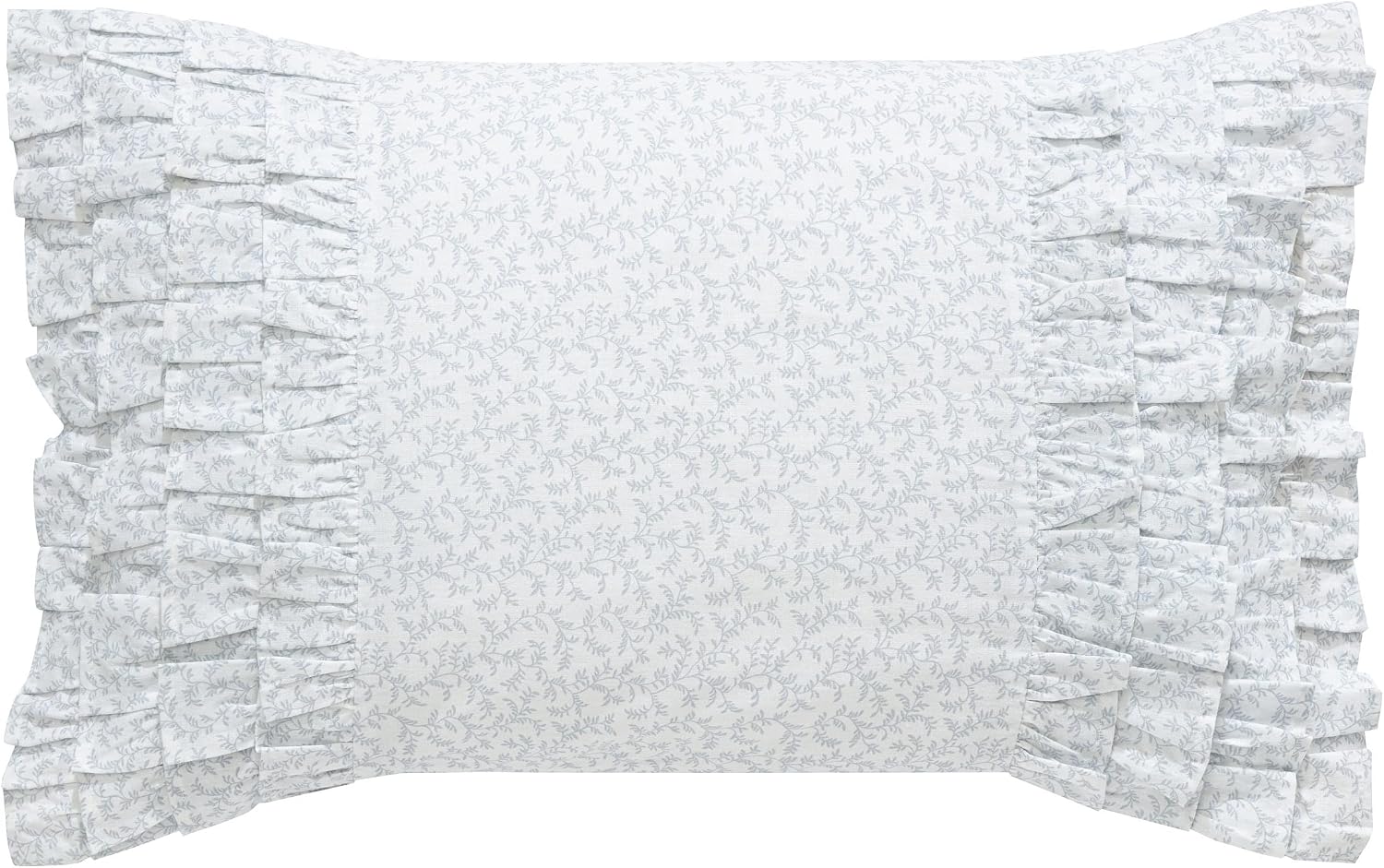 Laura Ashley Home - King Comforter Set, Reversible Cotton Bedding with Matching Shams, Stylish Home Decor for All Seasons (Chloe Blue, King)