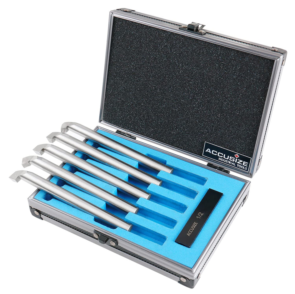 Accusize Industrial Tools 1/2 inch 6 pcs H.S.S. Internal Threading and Boring Tool Set, 2663-2004
