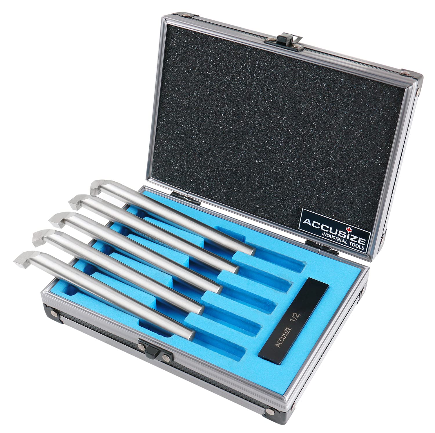 Accusize Industrial Tools 1/2 inch 6 pcs H.S.S. Internal Threading and Boring Tool Set, 2663-2004