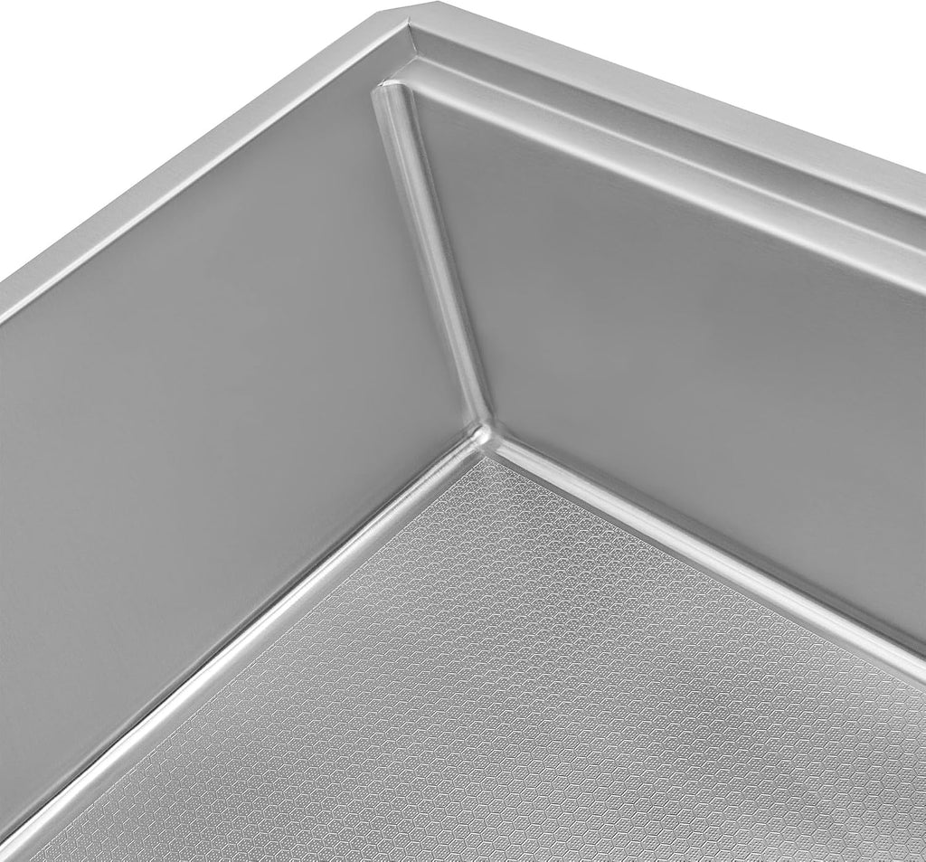Ruvati Hex Bottom 33-inch Workstation Scratch Resistant Embossed Texture Kitchen Sink Stainless Steel - RVH8633