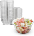 MT Products Plastic Acai Fruit Bowl 16 oz. - Disposable Salad Bowl with Lids (Pack of 300) - Made in the USA