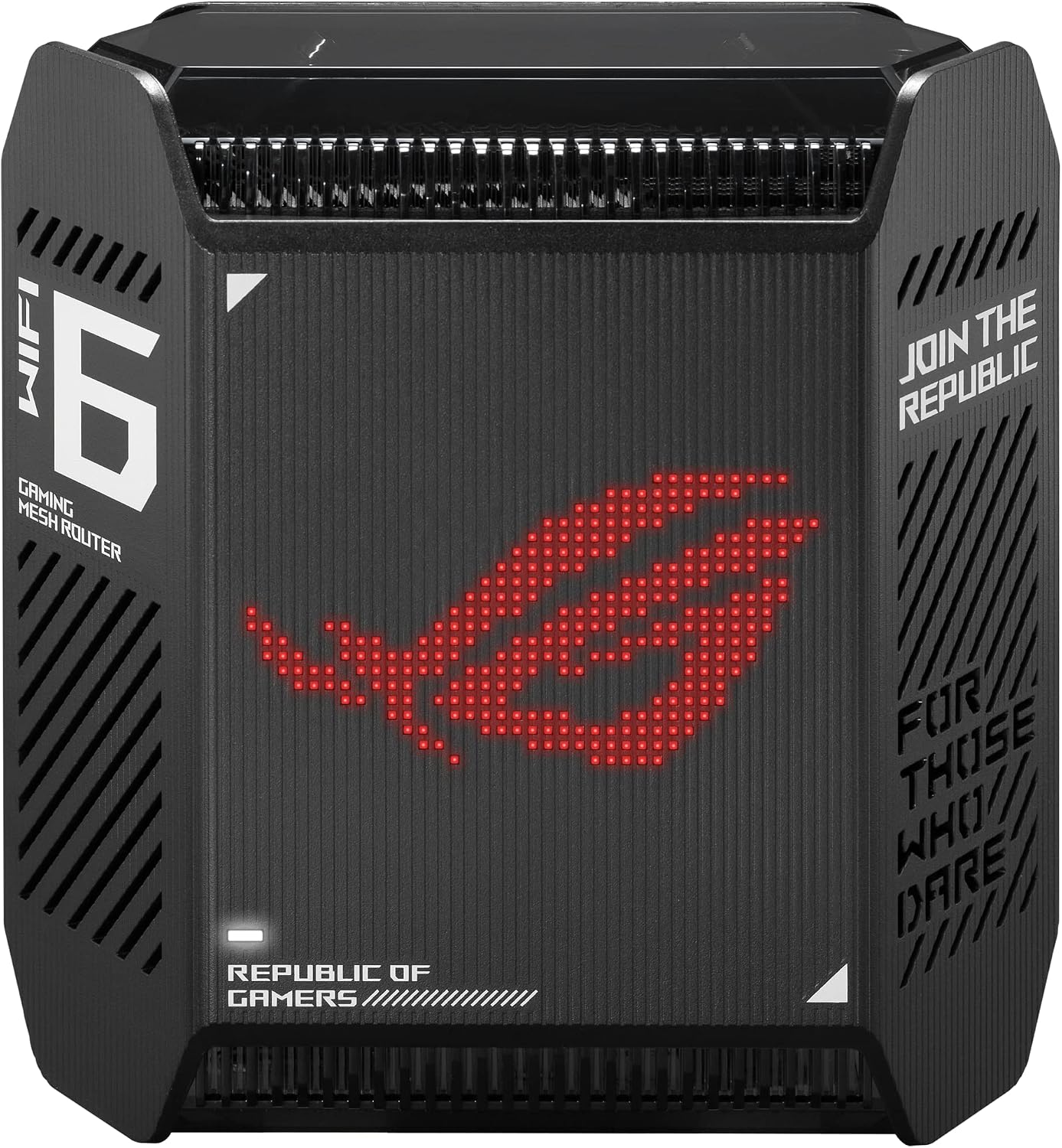 ASUS ROG Rapture GT6 (2PK) AX10000 Tri-Band WiFi 6 Gaming Mesh System, Covers up to 5,800 sq ft, 2.5 Gbps Port, Triple-Level Game Acceleration, UNII 4, Free Lifetime Internet Security, Black