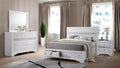 Style Full 4 Storage Bedroom Set Made with Wood in White